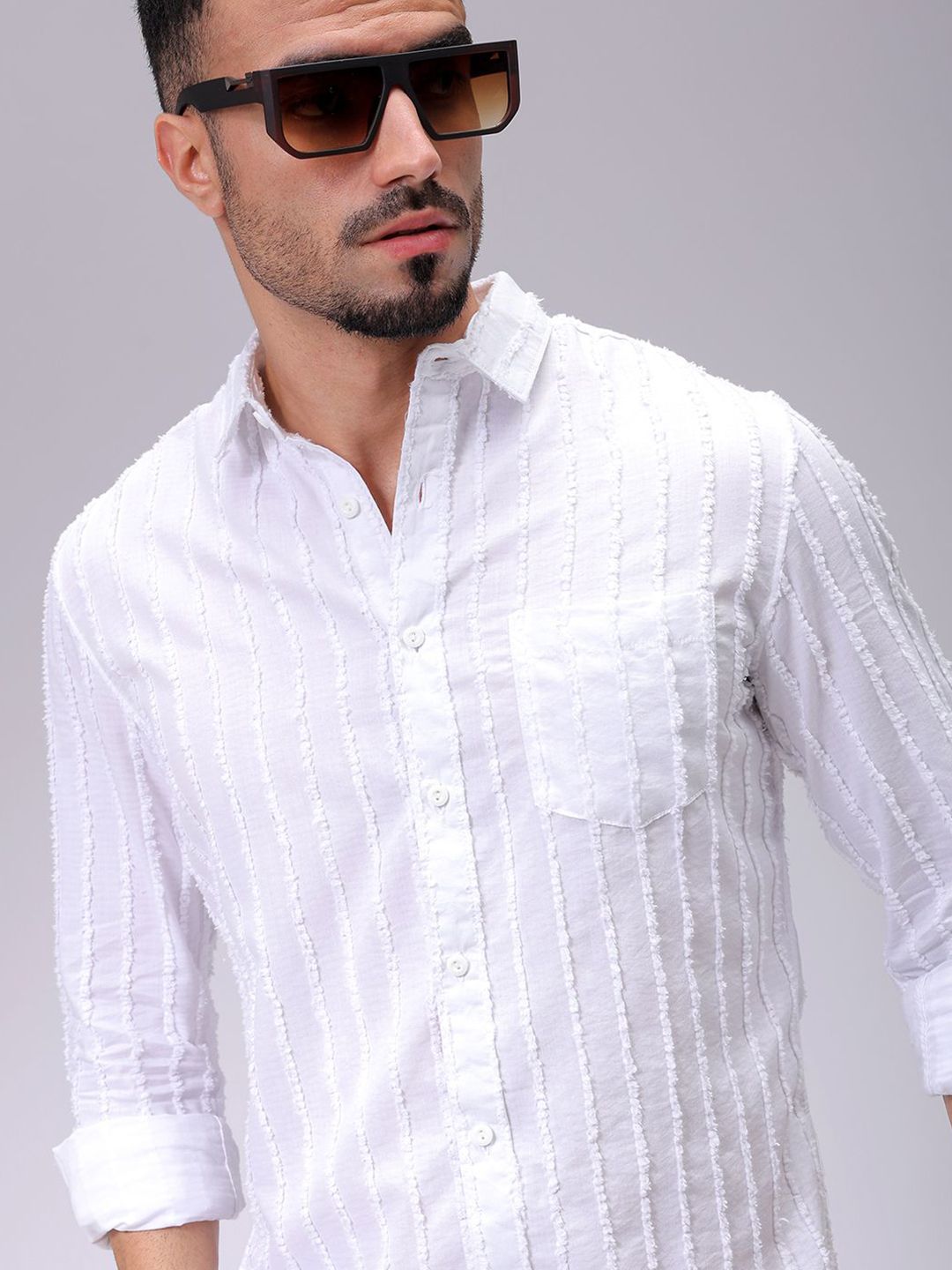 The Indian Garage Co Men Slim Fit Opaque Casual Shirt