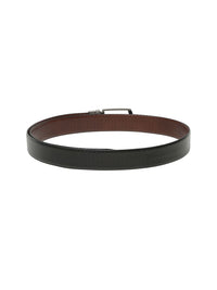 Teakwood Leathers Men Textured Leather Reversible Formal Belt