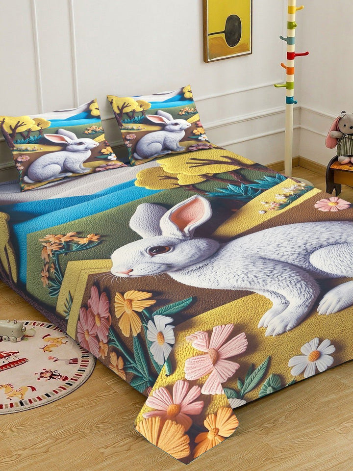 Myntra Elegant Homes Pelbagai Warna 400 TC King 7D Cadar dengan 2 Sarung Bantal