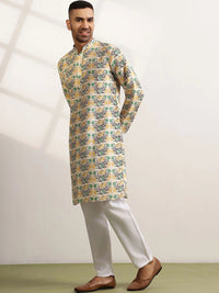 Anouk Men Floral Printed Regular Kurta with Trousers