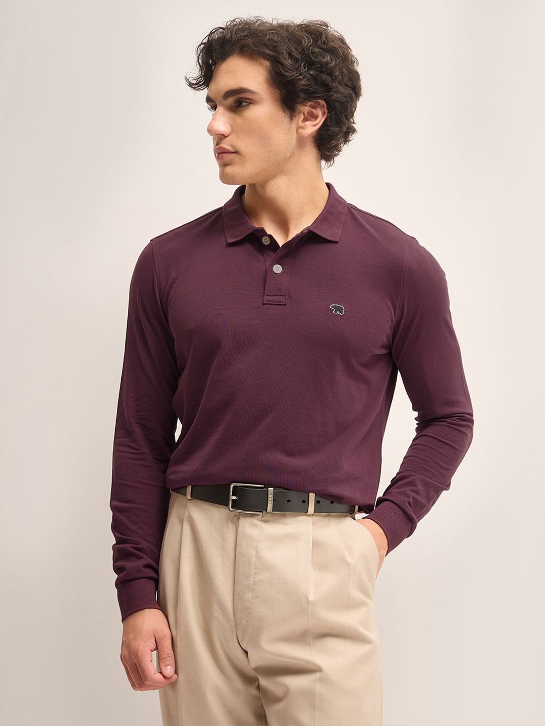 THE BEAR HOUSE Men Polo Collar T-shirt