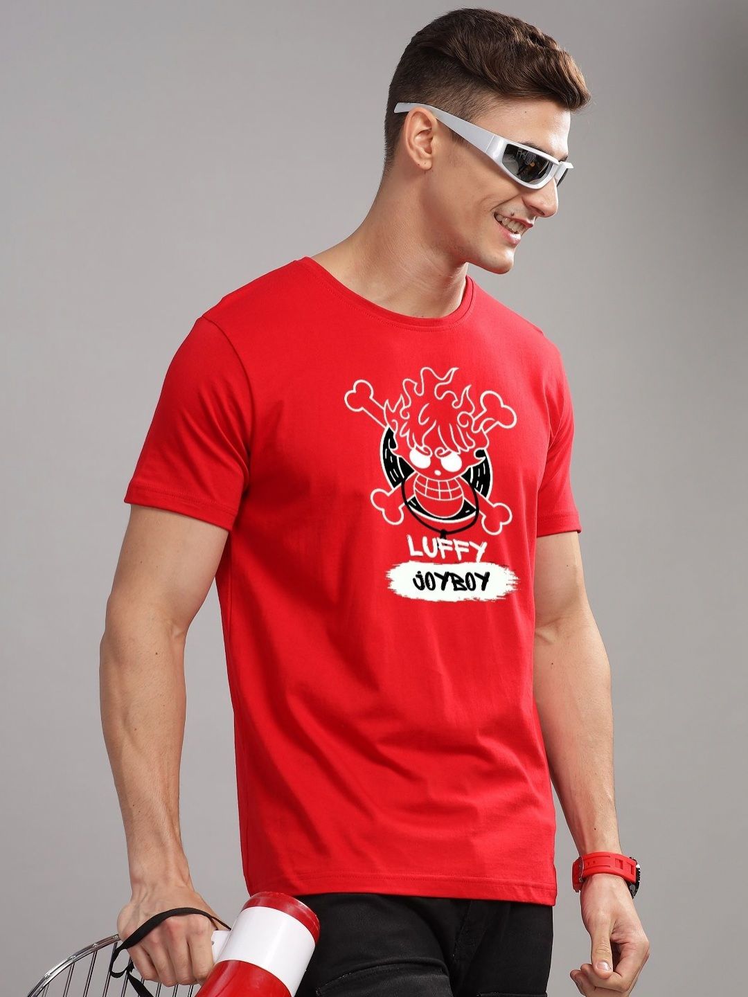 ADRO Men Printed Applique T-shirt