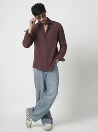 VASTRADO Men Classic Slim Fit Opaque Casual Shirt