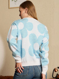 Berrylush Women Floral Printed Pullover Sweaters