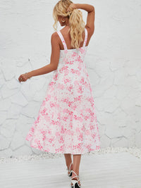 all about you Floral Print Fit & Flare Midi Dress