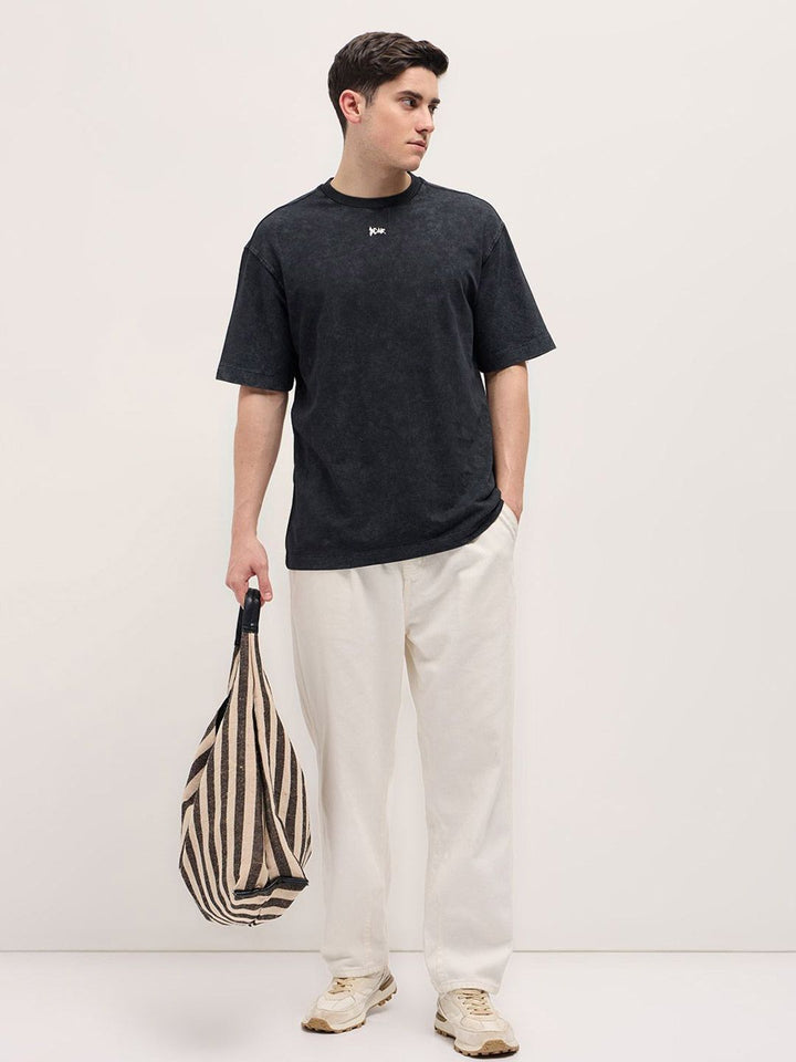 THE BEAR HOUSE Men Drop-Shoulder Sleeves T-shirt