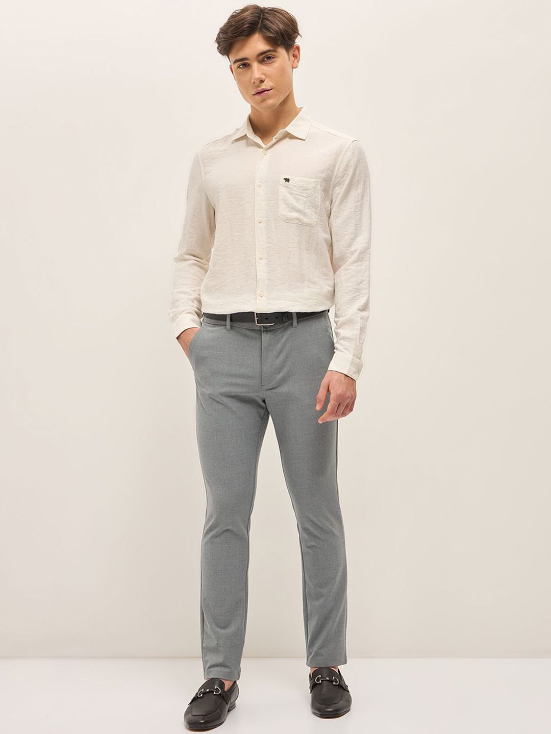 THE BEAR HOUSE Men Slim Fit Trousers