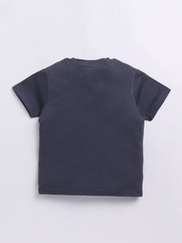 Happy Faces Boys Pure Cotton Typography & Graphic Printed T-shirt