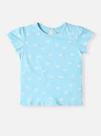 Nauti Nati Girls Pack Of 2 Bio Finish Striped Round Neck Cotton T-shirts