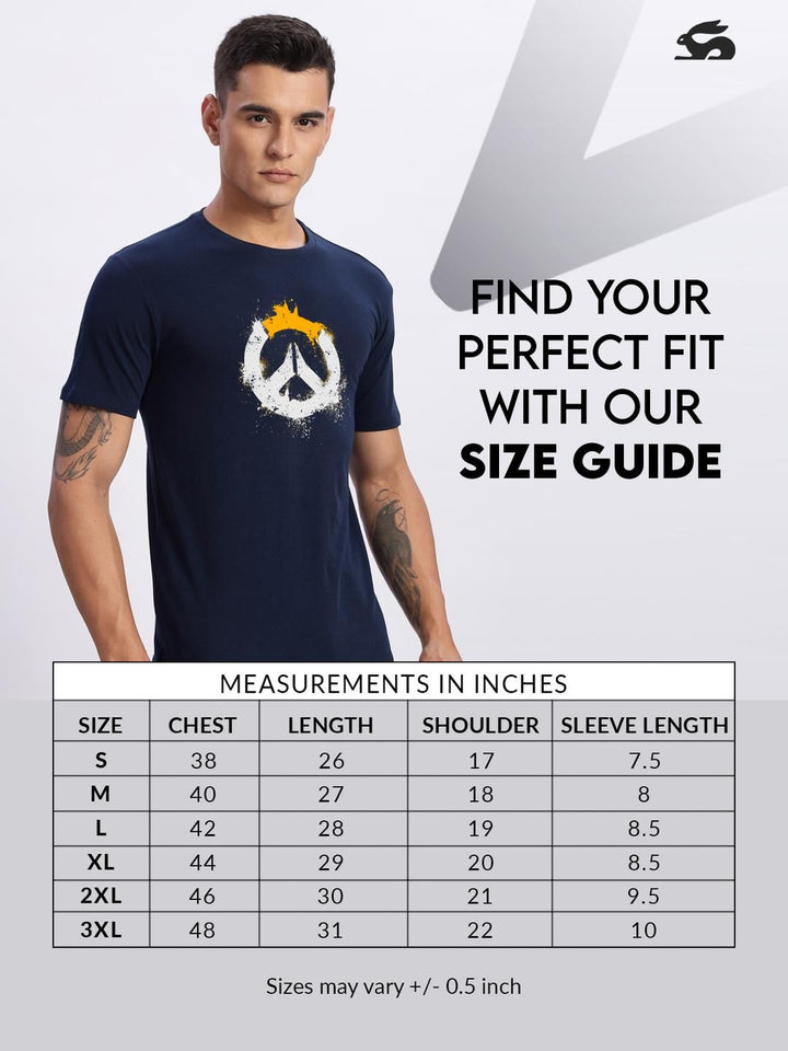 Tshirts ADRO Men Navy Blue