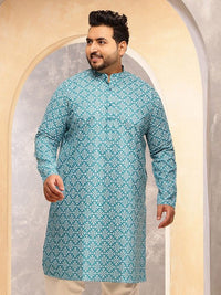 SOJANYA PLUS Floral Printed Mandarin Collar Straight Kurta