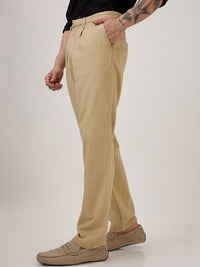 SPYKAR Men Cotton Pleated Regular Trousers
