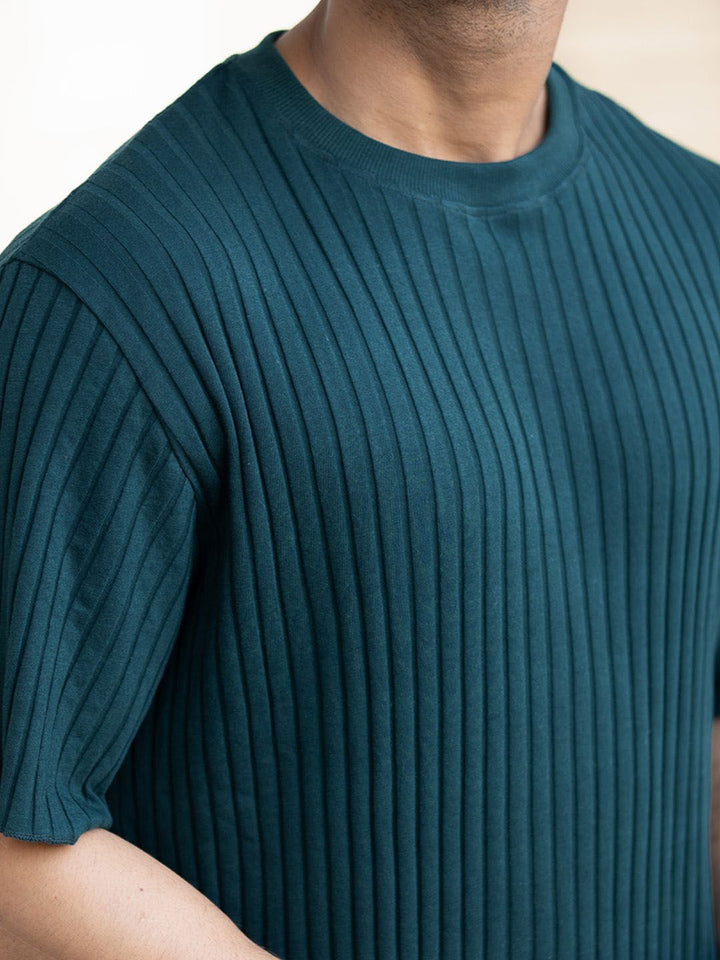 Powerlook Men Drop-Shoulder Sleeves Oversized T-shirt