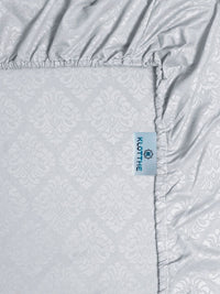 KLOTTHE Grey Floral Printed Dilengkapi 300 TC Single Cadar Halus Dengan Sarung Bantal