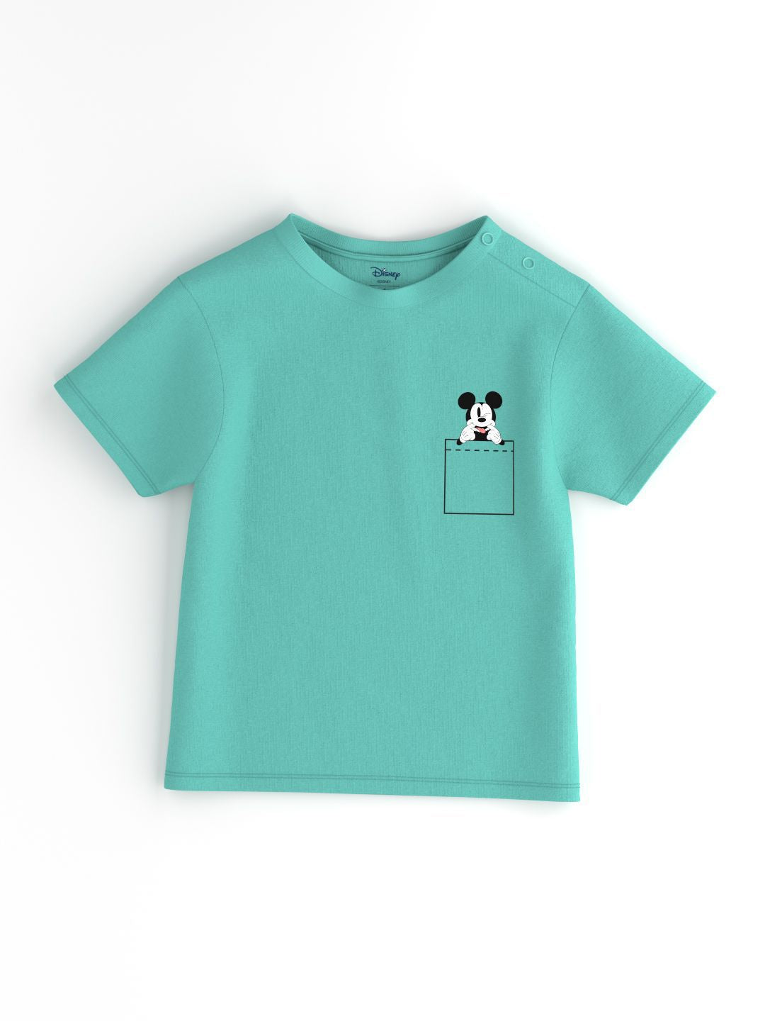 Nauti Nati Disney Boys Pack of 2 Mickey Mouse Printed Antimicrobial Jersey Cotton T-Shirts