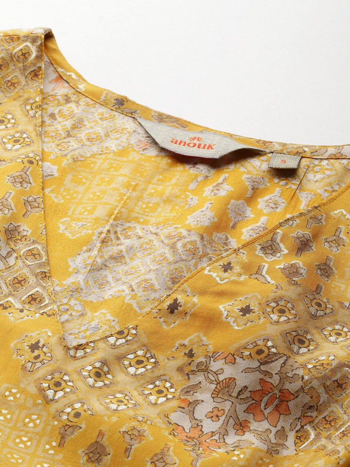 Anouk Printed Straight Kurta