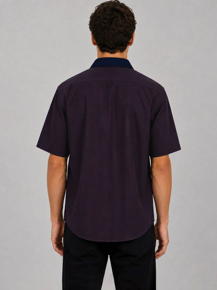 ADRO Men Relaxed Striped Casual Shirt