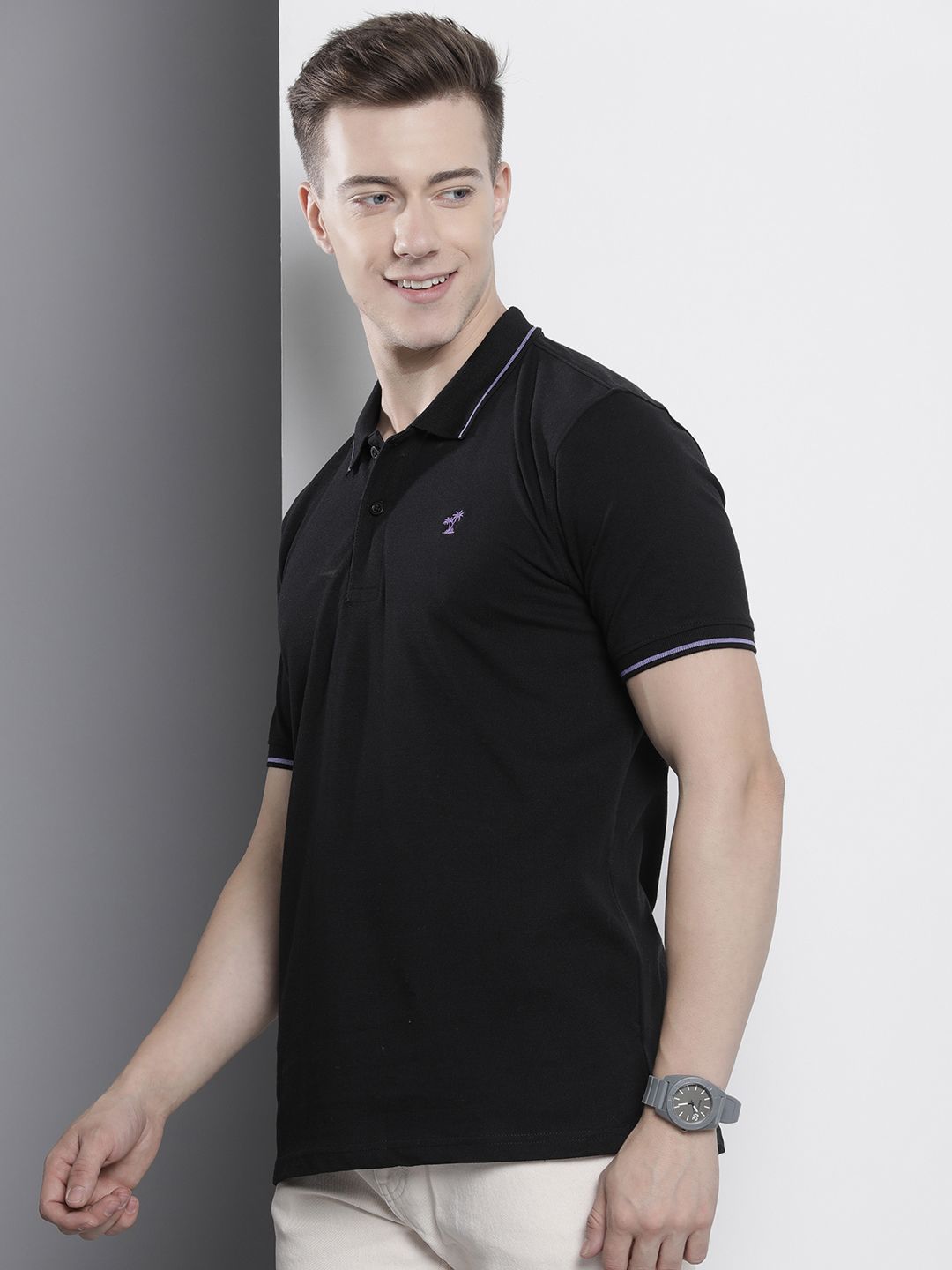 The Indian Garage Co Men Polo Collar T-shirt