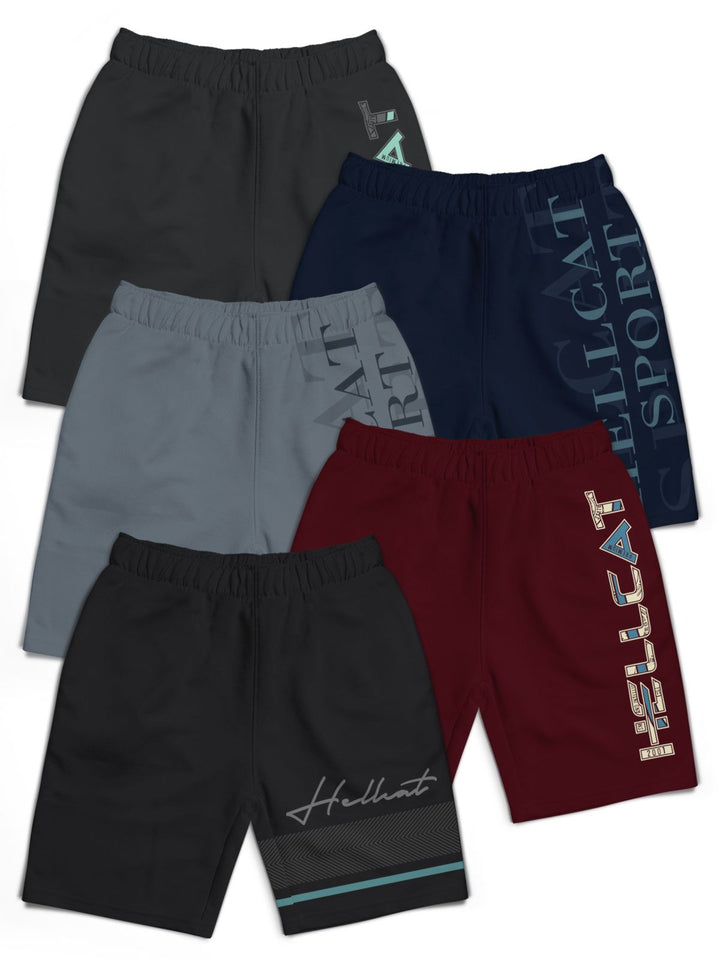 HELLCAT Boys Typography Printed Shorts
