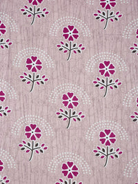 Myntra Elegant Homes Pink & White Floral 400 TC King Bedsheet with 2 Pillow Covers
