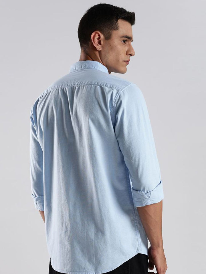 ADRO Standard Spread Collar Cotton Casual Shirt