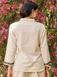 House of Chikankari Women Off White Cotton Chikankari Sulam Baju