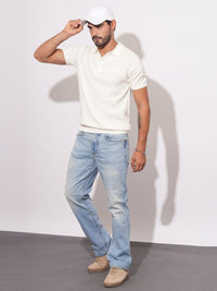 Being Human Men Self Design Polo Collar T-shirt