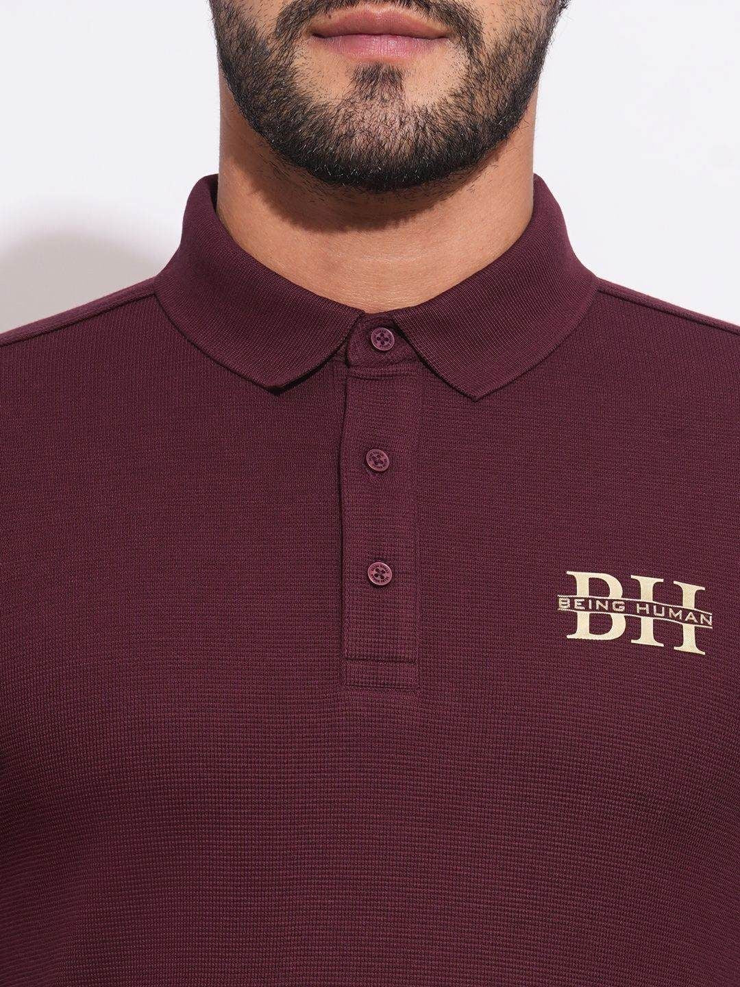 Being Human Men Polo Collar T-shirt