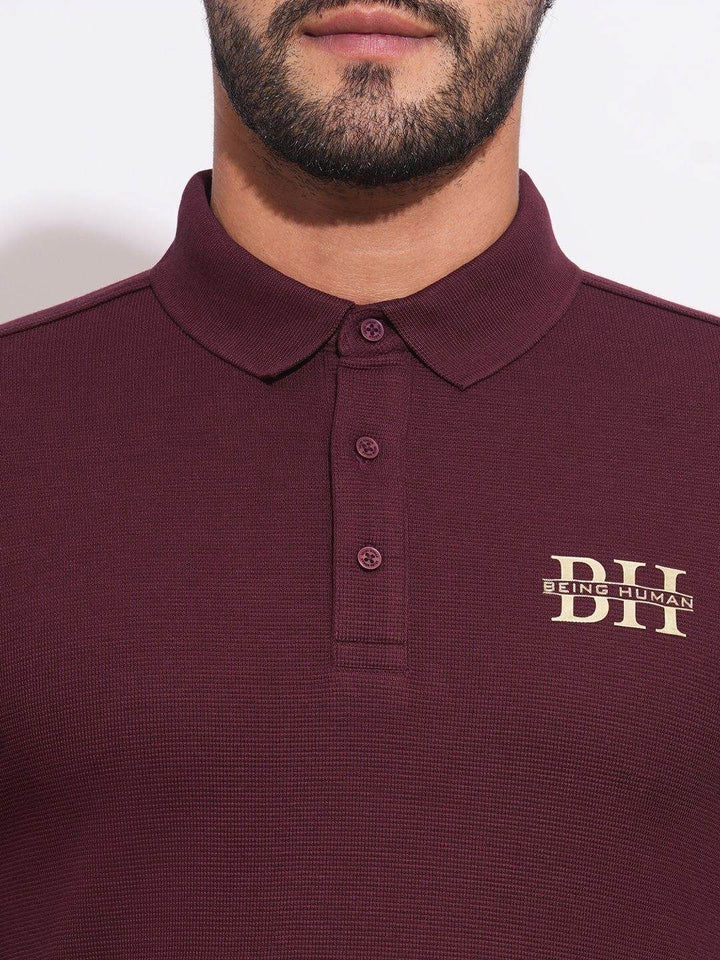 Being Human Men Polo Collar T-shirt