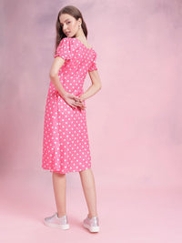 DressBerry Polka Dots Empire Dress