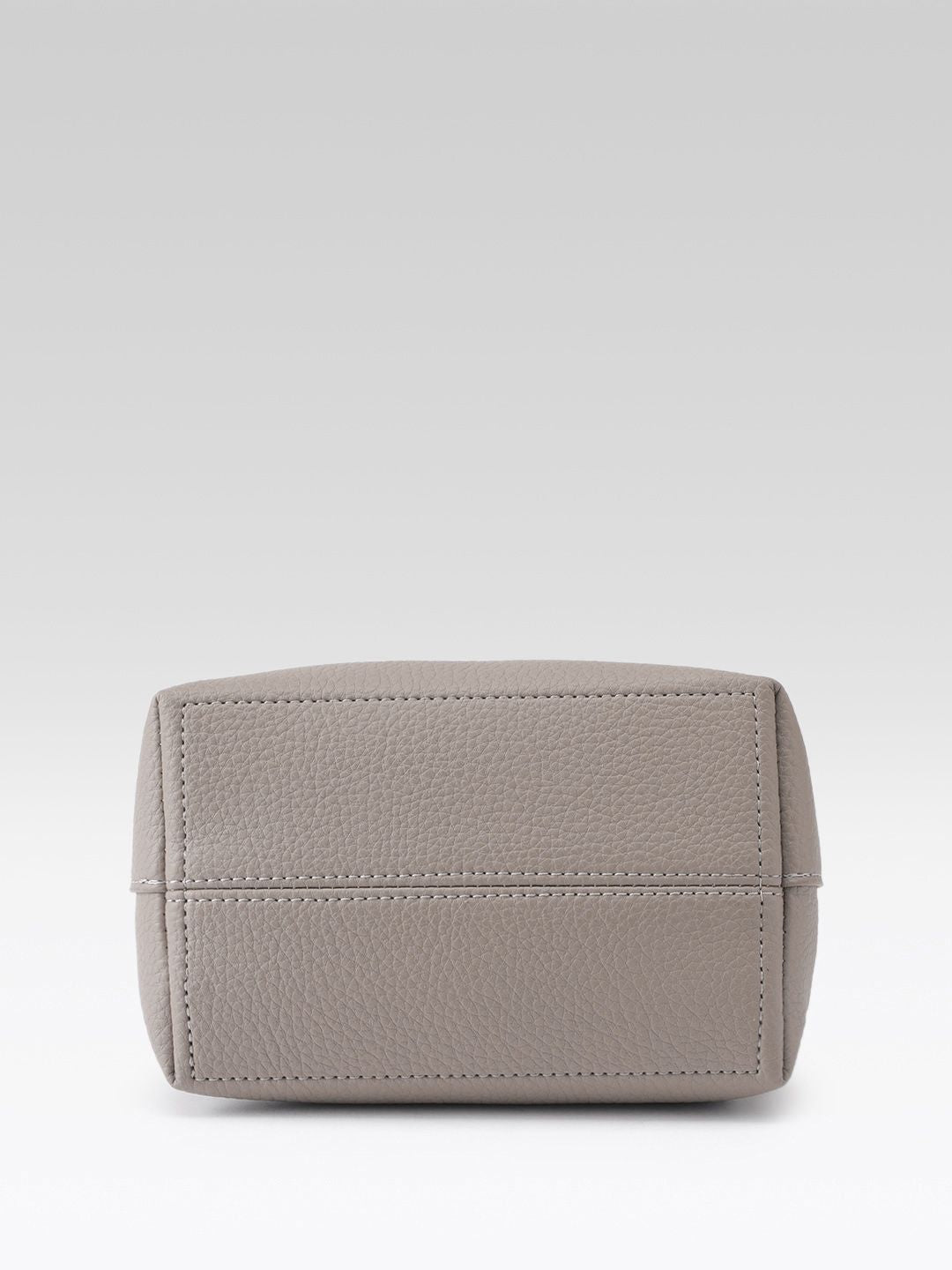 DressBerry Textured Bucket Handheld Bag with Pouch