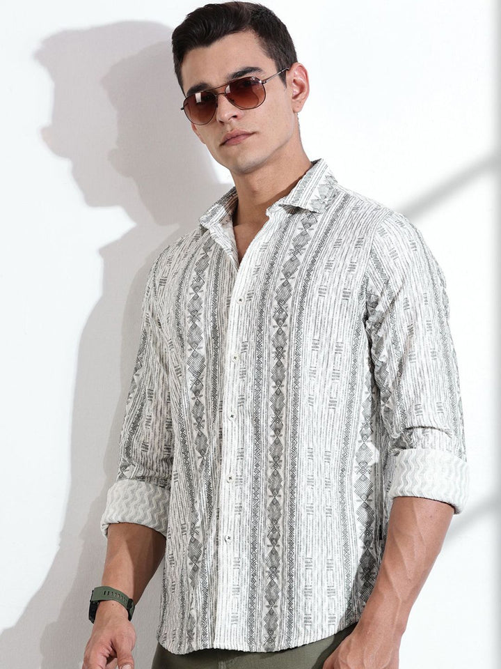 Thomas Scott Men Classic Slim Fit Opaque Casual Shirt