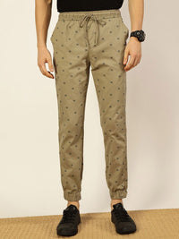 Thomas Scott Men Pure Cotton Printed Smart Slim Fit Easy Wash Jogger