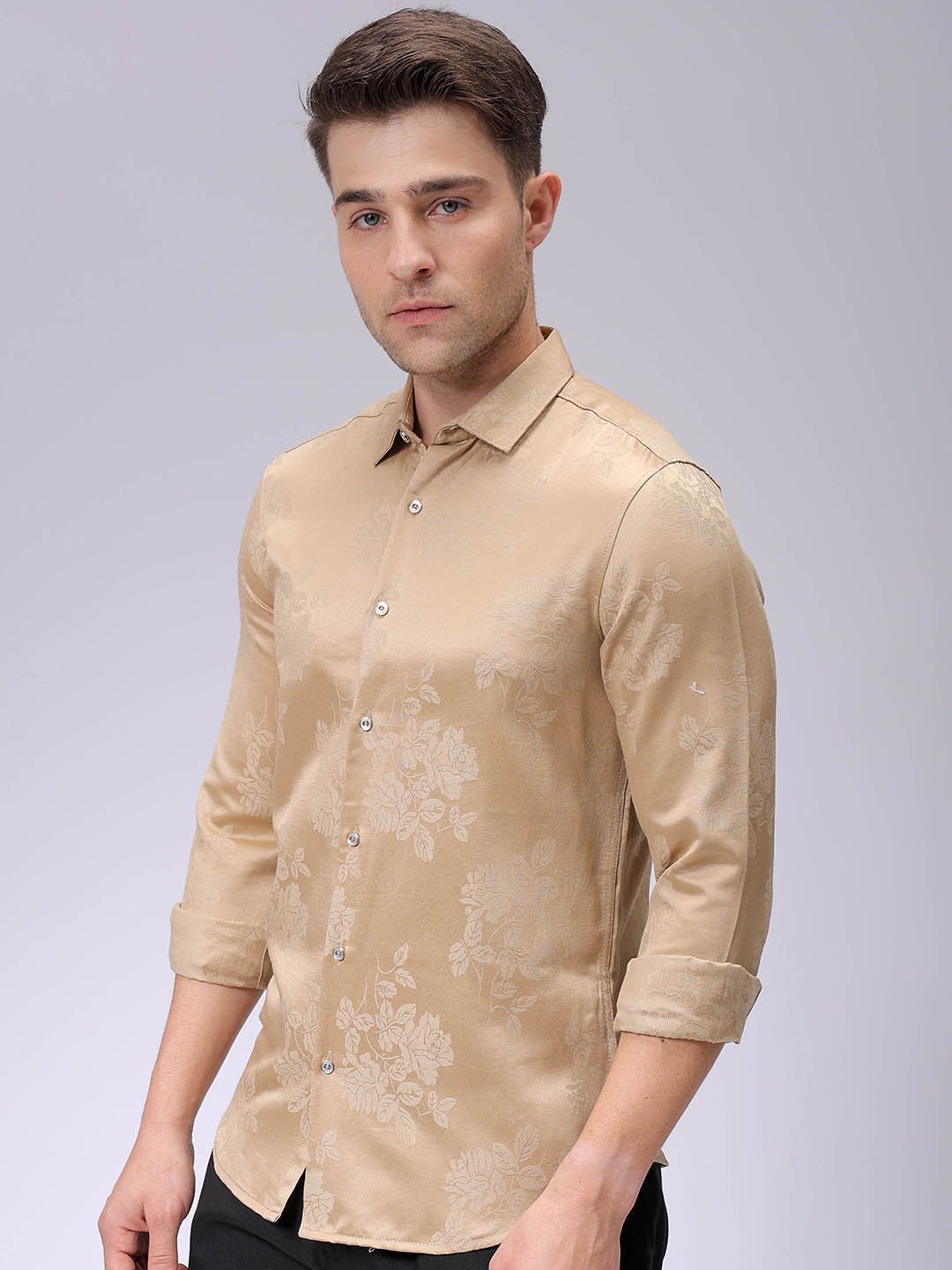 The Indian Garage Co Men Slim Fit Opaque Party Shirt