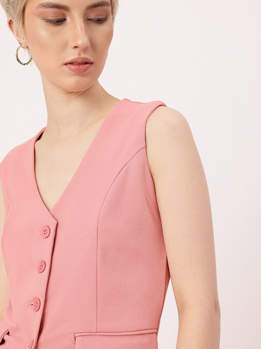 DressBerry Sweet Glamour V-Neck Top & Pleated Trousers Co-Ords