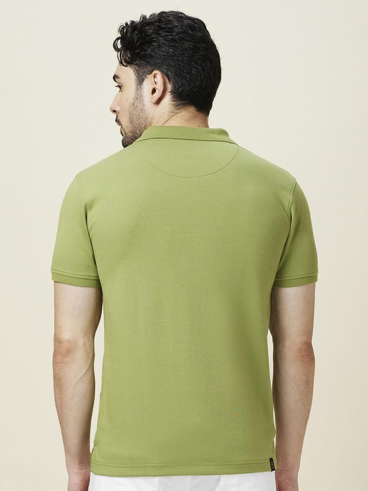 Being Human Men Solid Polo Collar Slim Fit T-shirt