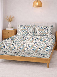 KLOTTHE Cream Geometric 300 TC Cadar Katil King