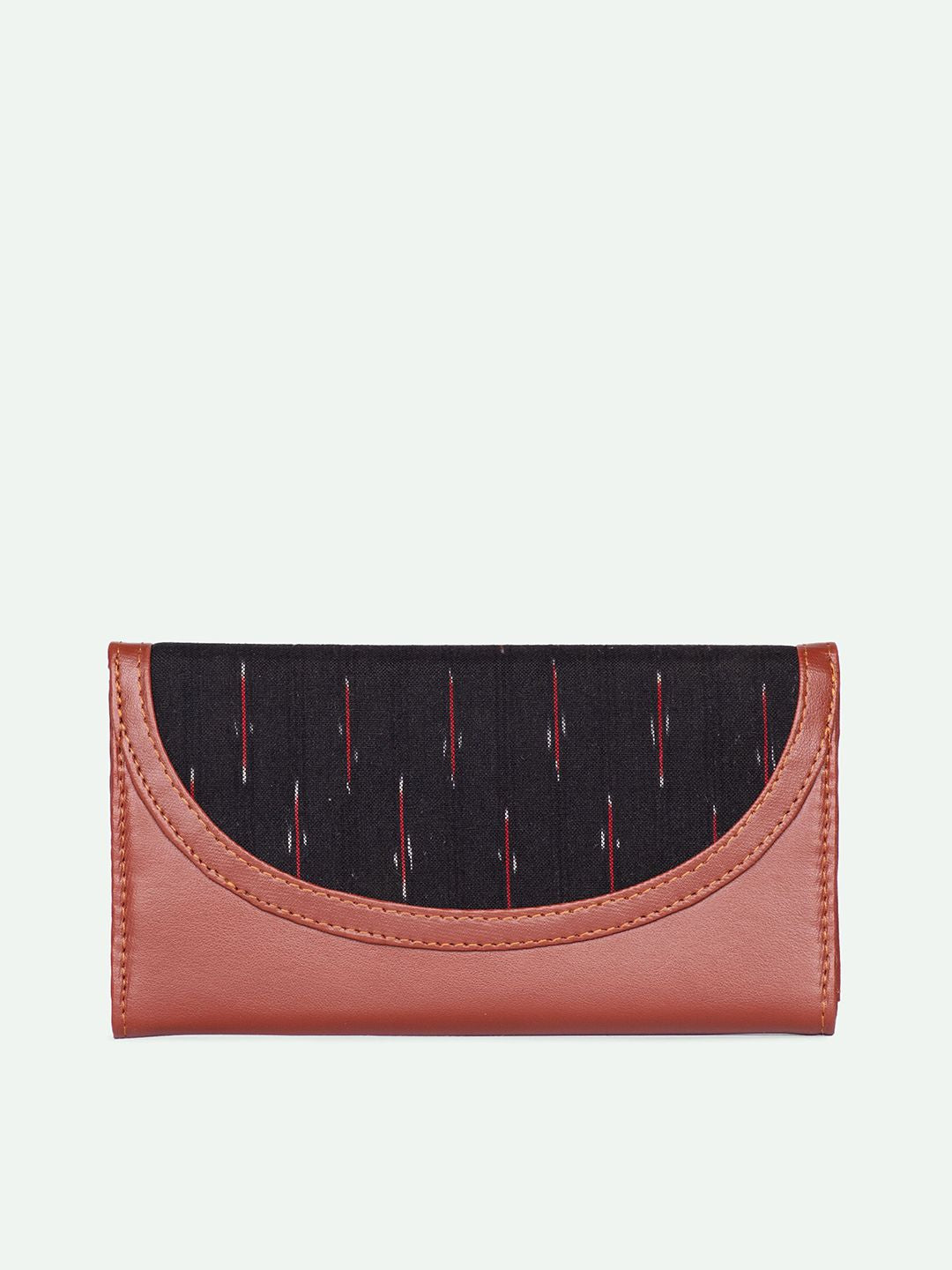 ZOUK Women Ikat Gre Red Kyra Flap Wallet