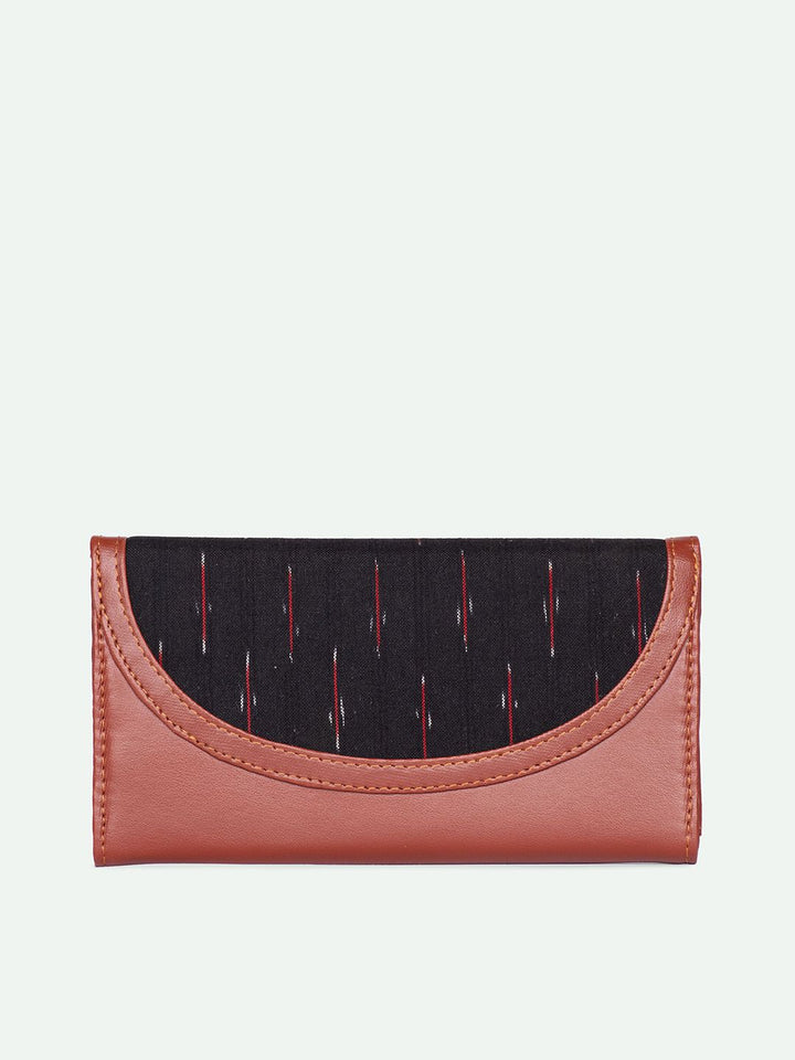 ZOUK Women Ikat Gre Red Kyra Flap Wallet