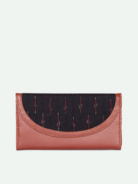 ZOUK Women Ikat Gre Red Kyra Flap Wallet