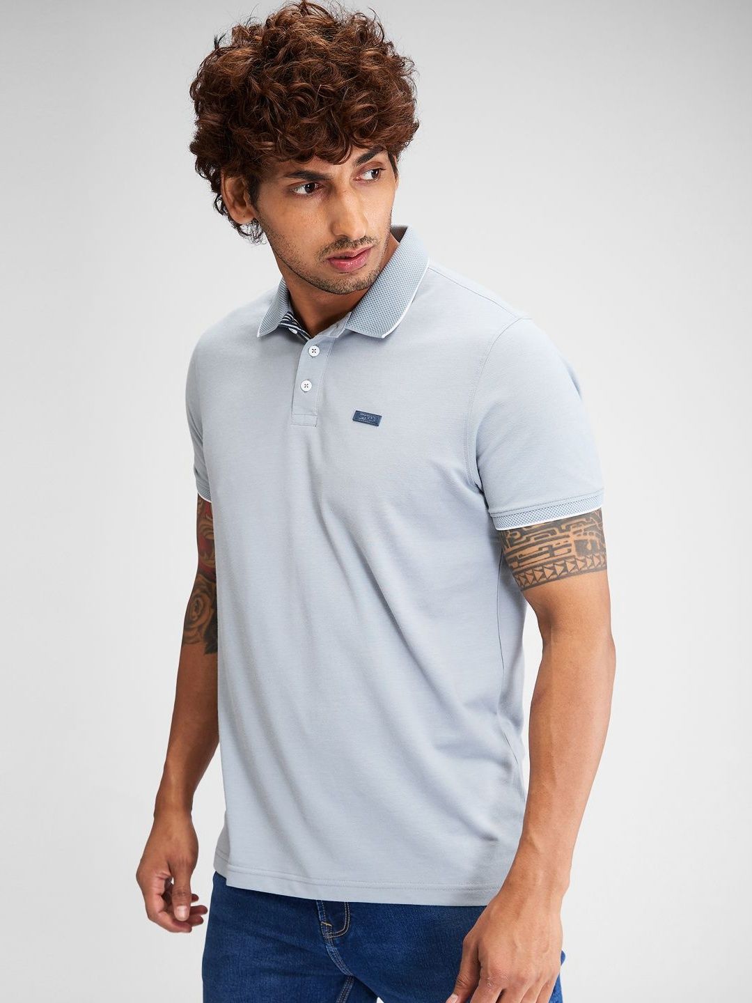 SPYKAR Men Polo Collar Slim Fit T-shirt