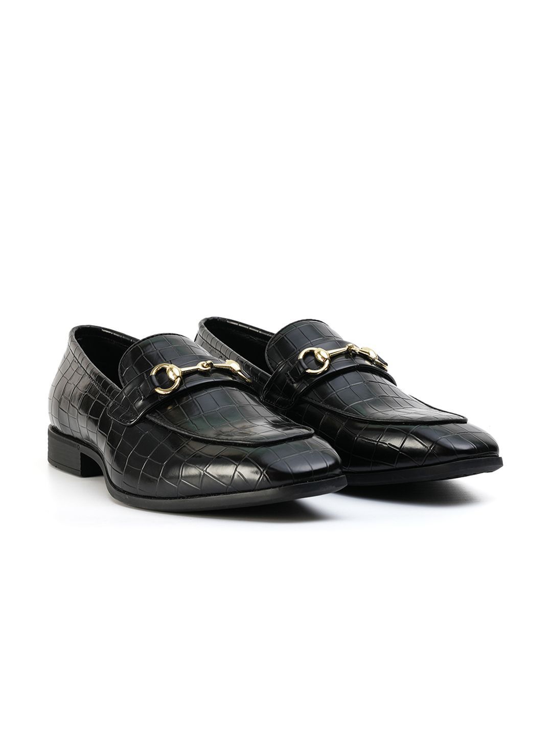 MONKSTORY Men Textured Formal Loafers