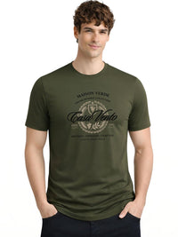 ADRO Men Brand Logo Printed T-shirt