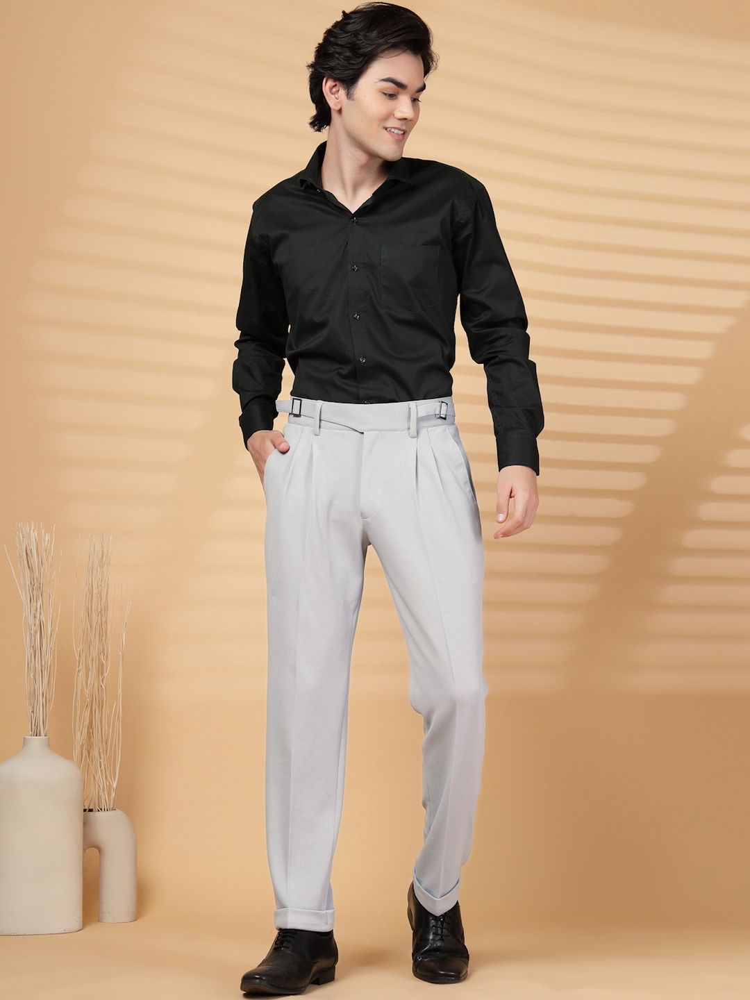 Seluar Formal Formal Lycra Kelabu KLOTTHE Lelaki