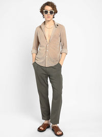 Campus Sutra Men Regular Fit Textured Casual Shirt