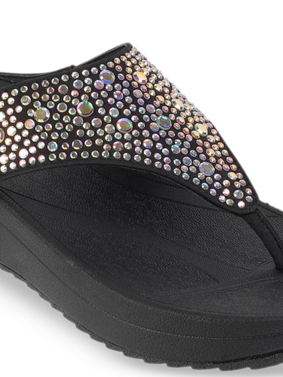 Mochi Embellished Wedge Mules