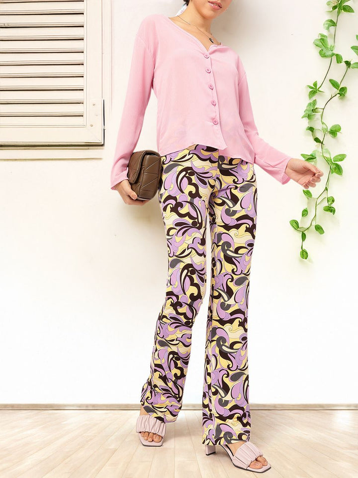 DressBerry Dreamy Drape Plunge Neck Shirt Style Top