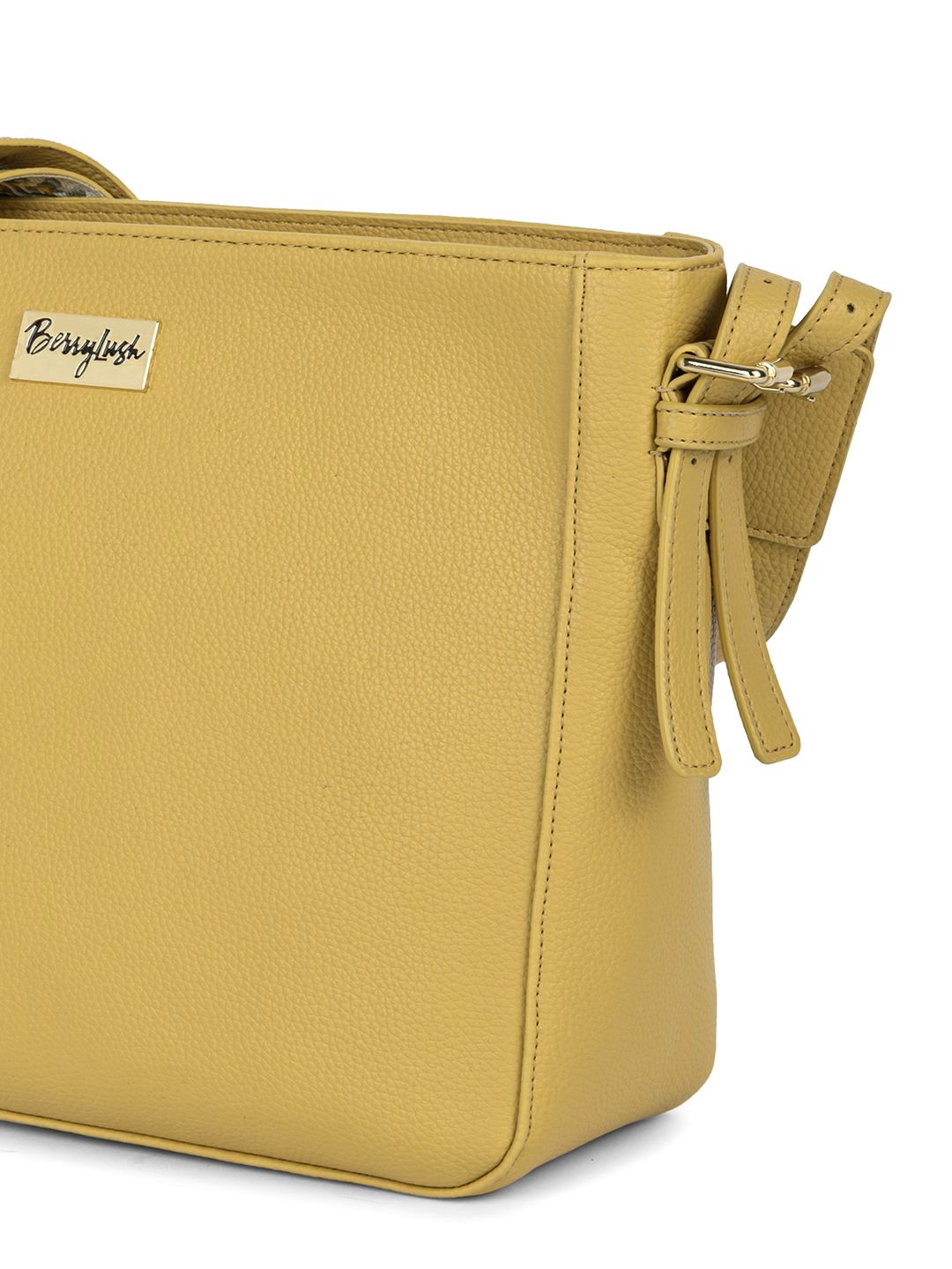 Berrylush Women Solid Crossbody Leather Sling Bag