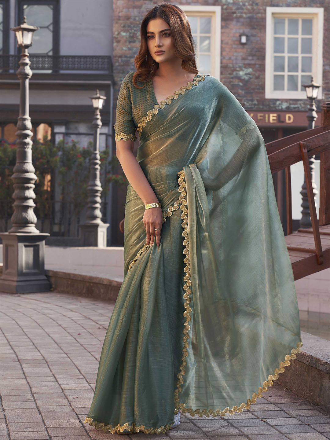 Tikhi Imli Organza Designer Saree