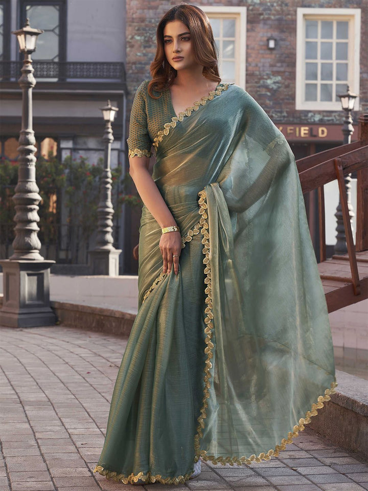 Tikhi Imli Organza Designer Saree